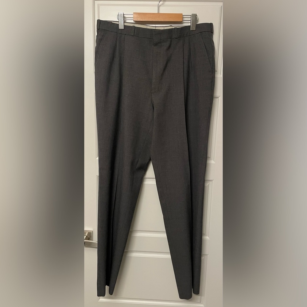 Givenchy Charcoal Wool Dress Slacks